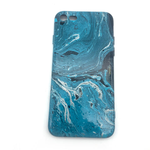 Hydro Dipped Phone Cases in Blue White and Black - iPhone 7, iPhone 8, iPhone SE (2020)