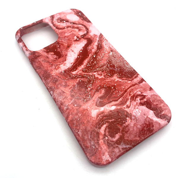 Hydro Dipped Phone Cases in Red and White - iPhone 12 and 12 Pro