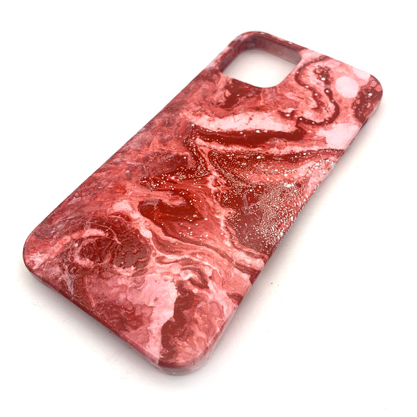 Hydro Dipped Phone Cases in Red and White - iPhone 12 and 12 Pro