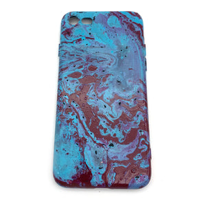 Hydro Dipped Phone Cases in Blue Burgundy and Black - iPhone 7, iPhone 8, iPhone SE (2020)