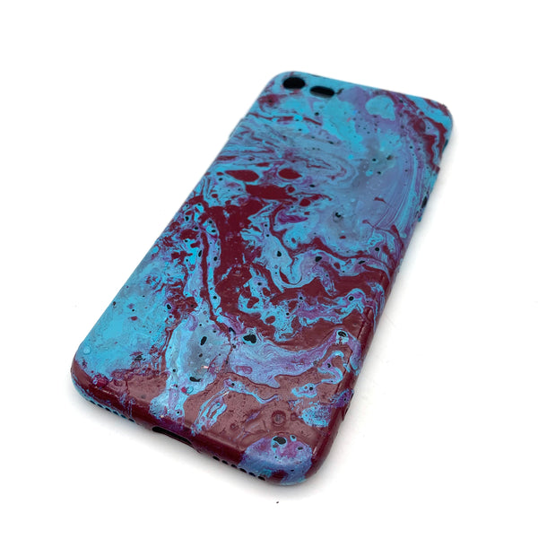 Hydro Dipped Phone Cases in Blue Burgundy and Black - iPhone 7, iPhone 8, iPhone SE (2020)