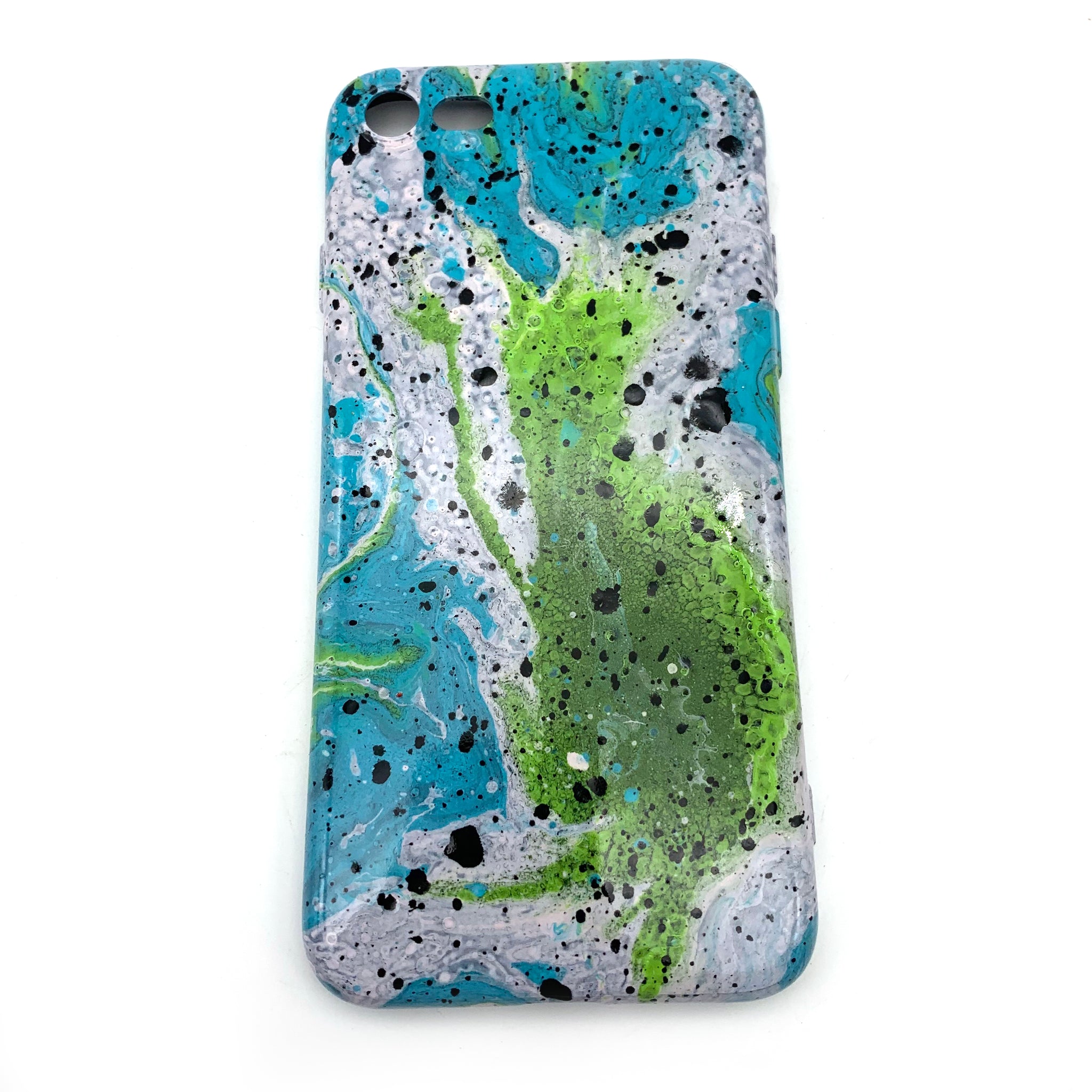 Hydro Dipped Phone Cases in Green Blue White and Black - iPhone 7, iPhone 8, iPhone SE (2020)