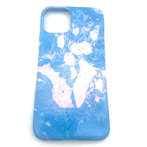 Hydro Dipped Phone Cases in Blue and Light Pink - iPhone 11 Pro