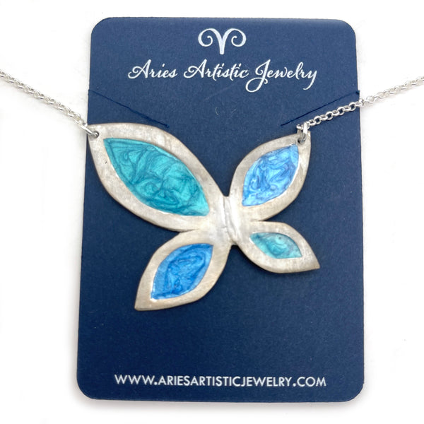 Handmade Sterling Silver Butterfly Necklace