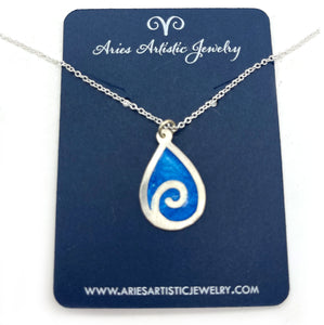 Sterling Silver Beach Pendant Ocean Jewelry