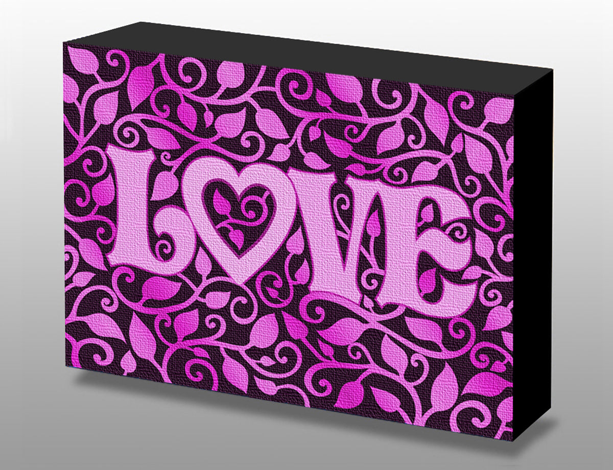 Purple Love Art Box Panel
