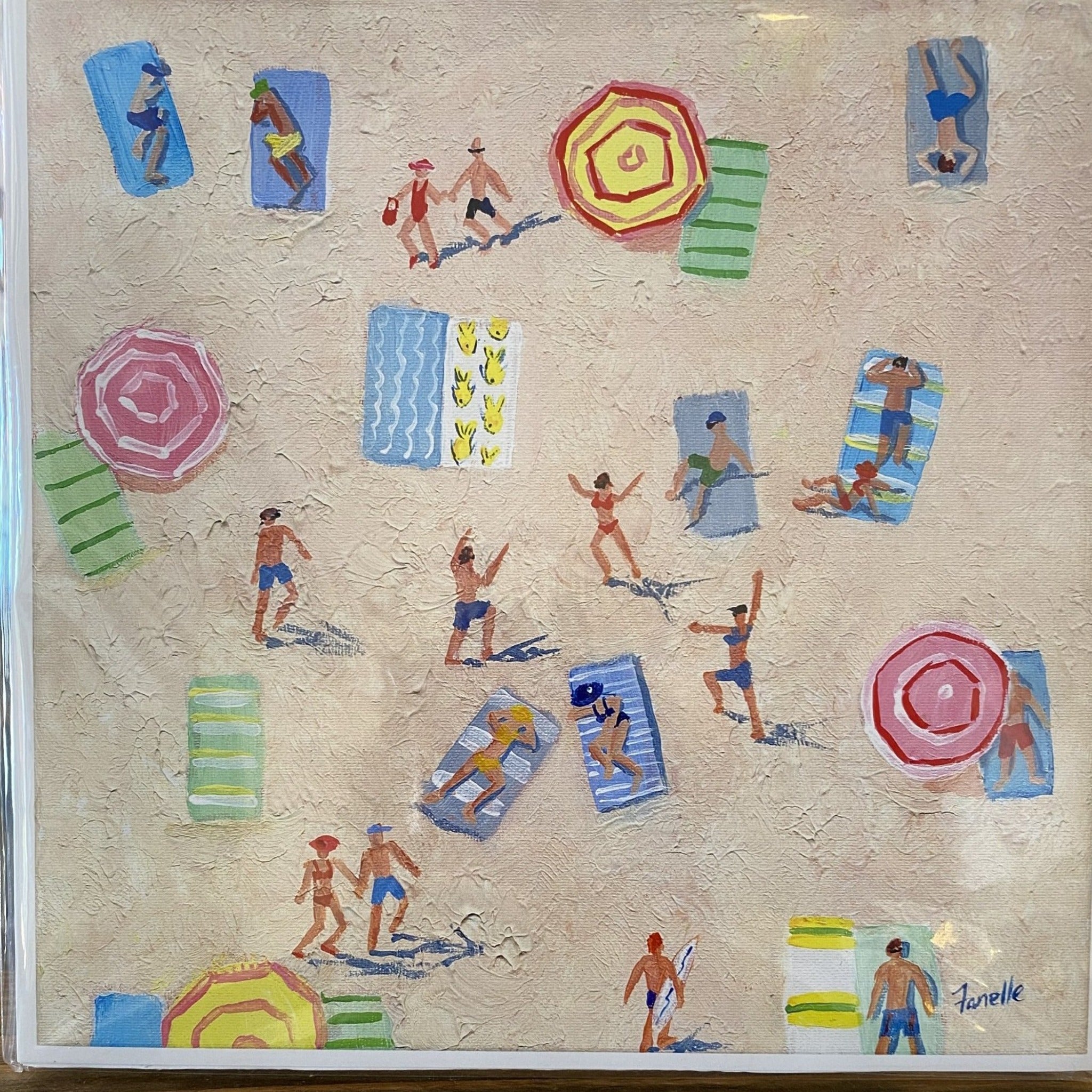 Beach & Umbrellas from Above Prints