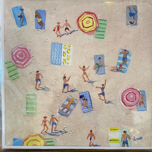 Beach & Umbrellas from Above Prints