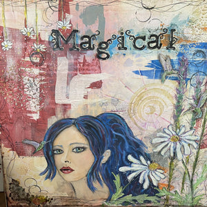 Magical mixed media, acrylic, watercolor and more painted by Blooming Colors Art