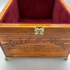Nickel & Nickel catch-all box for weddings created by Satterfield Originals