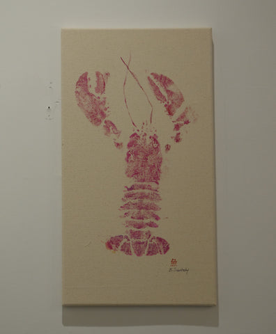 Gyotaku Canvas Lobster