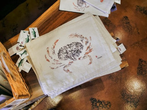 Gyotaku Canvas Placemats