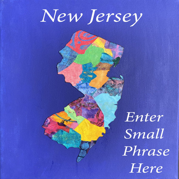 Mixed Media custom print on canvas in 5x7, 8x10, or 11x14 of your favorite New Jersey town.