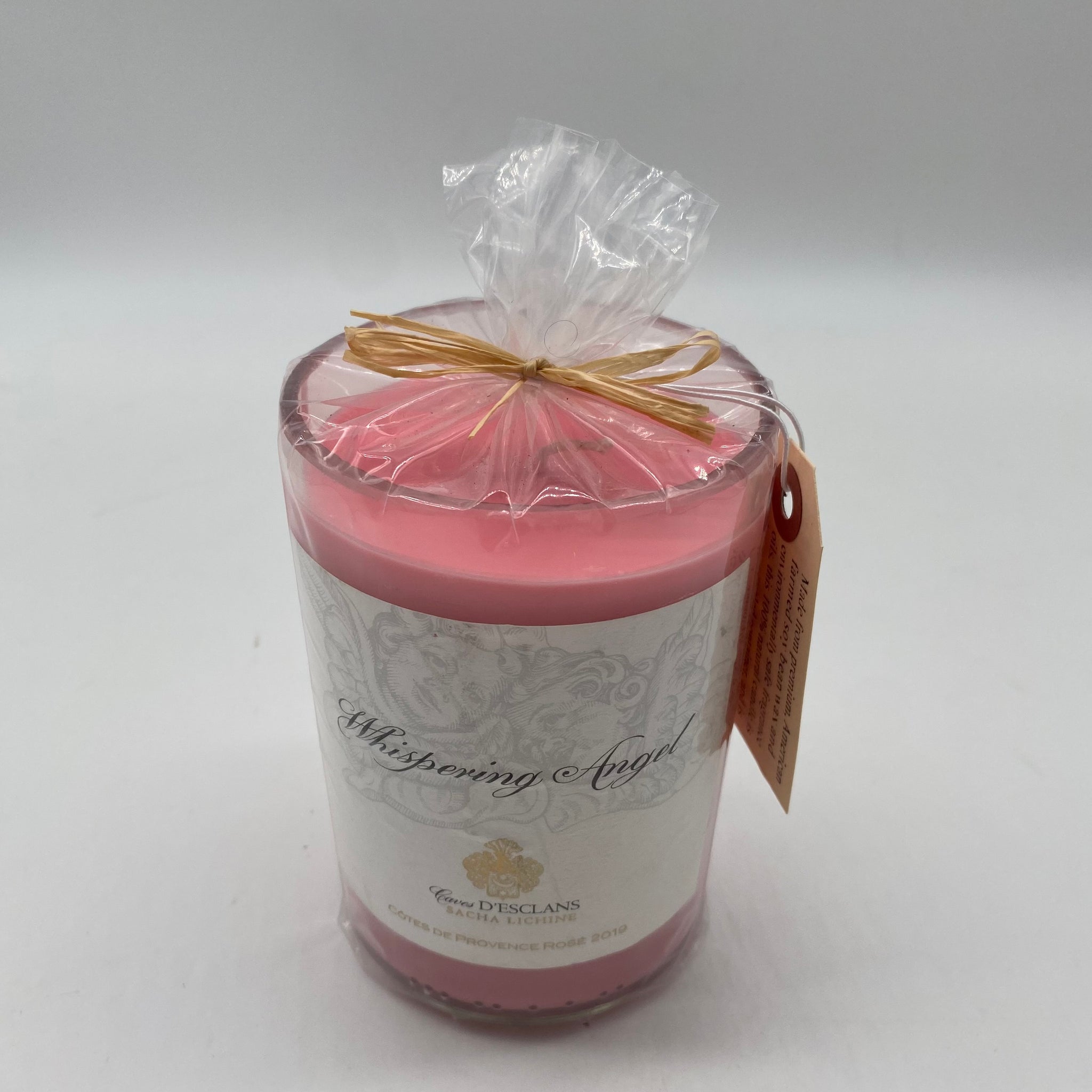 Whispering Angel pink grapefruit scented candle by Drunken Bottle
