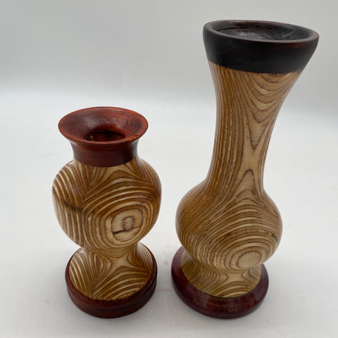 Decorative Wood Vases