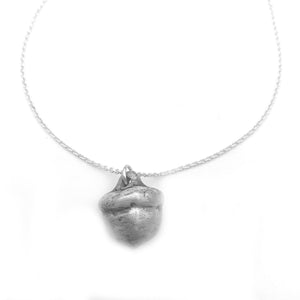 Fine Silver Acorn Jewelry Winter Necklace Nature Lover