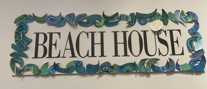 Beach House clam shell artwork from the Jersey shore