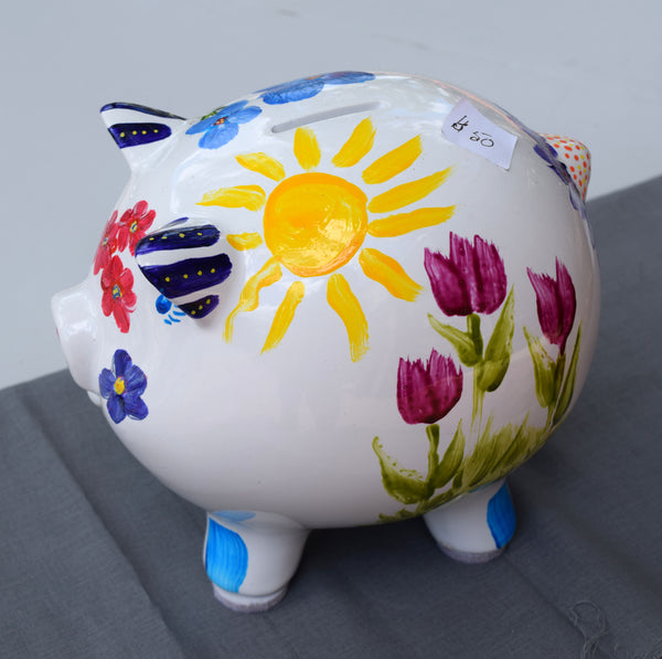 Hand-painted Piggy Bank