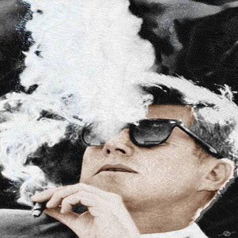 JFK cigar and sunglasses by Tony Rubino
