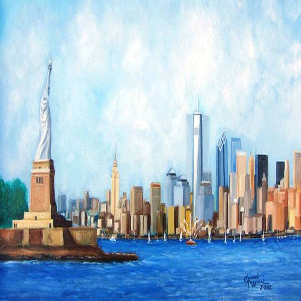New York City Statue of Liberty oil painting by Leonardo Ruggieri