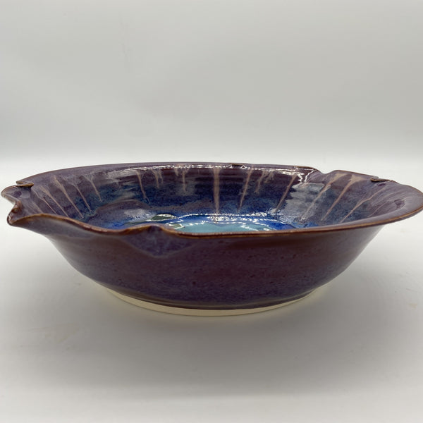 plum ceramic bowl created by Watershed Pottery 